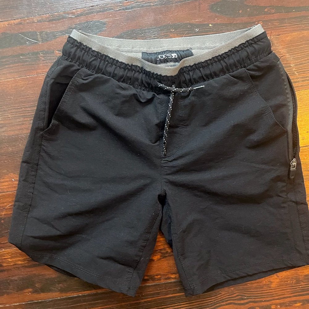 NWOT Joe's JEans Boy's Rebel Tech Jogger Short Small (8-10) Black